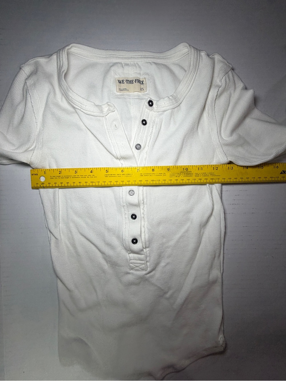We The Free Cream Long-Sleeve Henley with Button Placket Free People - Picture 3 of 5